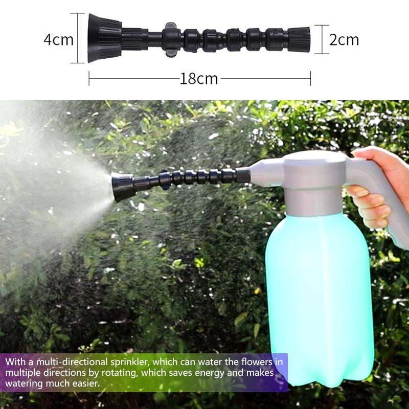 Electric Garden Sprayer Watering 0.5 Gallon Plant Mister Spray Bottle Waterproof Automatic Plant Atomizer Disinfection Sprayer