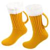 1 Pair  Beer Mug Knitted Socks Warm Soft Sleep Christmas Gift