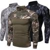 New Mens Camouflage Tactical Military Clothing Combat Shirt Assault Long Sleeve Tight T Shirt Army Costume