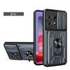 Slide Lens Camera Shockproof Armor Case for Moto Edge 50 Pro 40 Edge40 Pro Ultra Card Slot Wallet Ring Stand Holder Cover for Motorola Edge50 Pro