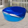 Foldable Round Cover for Above Ground Pools, Ideal Dog Use