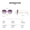 New Fashion Cutting Lens UV400 Rimless Sunglasses Gradient Rhinestone Sunglasses Women Sun Glasses