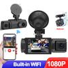 New 3 Channel 3 Way Dash Cam WIFI 1080P Front Car DVR Traffic Video Recorder Camera Dashcam Black Box