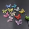 High Quality 10pcs Necklaces Jewelry Marking DIY Handmade Materials Beads for Earrings Acrylic Butterfly Beads Transparent Loose Beads