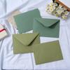 5pcs/lot Green Envelope Paper Postcards Envelopes for Wedding Invitation 17.5x12.5cm Business Supplies Stationery Storage
