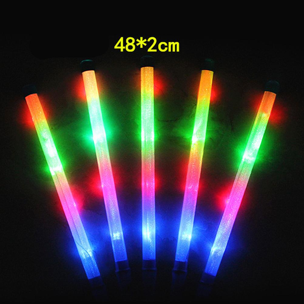 12 Pcs 48CM Flashing Sticks Plastic Light Up Toys Glow Stick Party Favors for Birthday