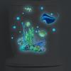 Underwater World Octopus Luminous Toilet Cover Stickers PVC Waterproof Bathroom Restroom WC Decorative Self Adhesive Decoration