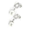 [I5396] - Silver Earrings 'Catherine' Silver White (rhodium Plated) - 5x17 Mm