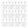 12Pcs Adapter European Travel Plug Adapter PC Shell Europe Plug Converter