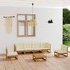 Day and Night - Day and Night Garden Furniture Set 7 Pieces and Cushions Solid Pine Wood