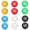 12 Arcade Joystick Game Console Buttons with Durable 30mm Replacement Buttons and Snap-in Mounting for MadCatz Joysticks