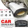 1/1.5/2/3m 1000*10mm Car Hood Engine Firewall Heat Mat Deadener Sound Noise Proof Insulation Deadening Aluminum Foil