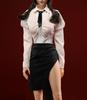 Figure with TBLeague Body JOA Sexy Beautiful Woman Office Lady Secretary Long Sleeve Slit Skirt and Underwear Pants Set and Head Not [TOYBARJAPAN] 1/6