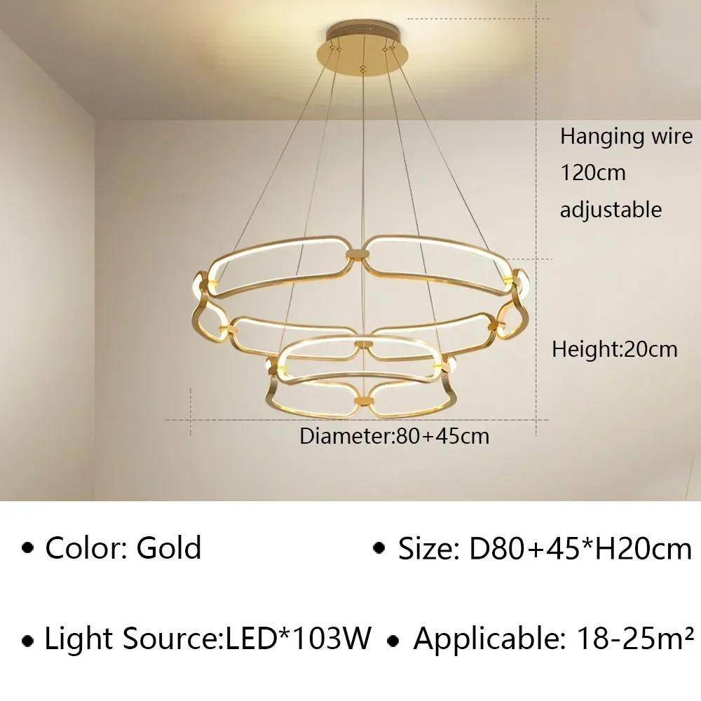 Modern LED Pendant Lamps For Living Dining Room Hall Bedroom Ceiling Chandelier Indoor Home Decoration Lighting Fixture Luster