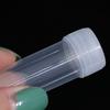 10Pcs 5Ml Plastic Test Tubes Vials Sample Container With Cap For Chemistry