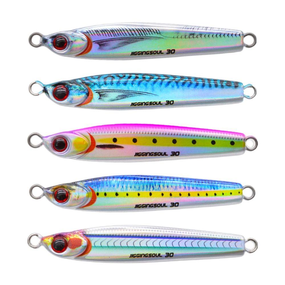 Sinking Minnow 10g 15g Spinning Baits Spanish Mackerel Metal Fishing Lure Lead Casting Jig Bait