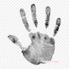 Finger Print Hand Print Dlan Fingerprint Iron On Heat Transfer Printing Vinyl Patches Sticker for Clothes DIY Appliques Washable Patches