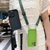 Crossbody Cord Rope Lanyard Necklace Case For iPhone 16 14 11 12 13 15 Pro Max XS X XR 8 7 Plus Shockproof Soft Silicone Cover