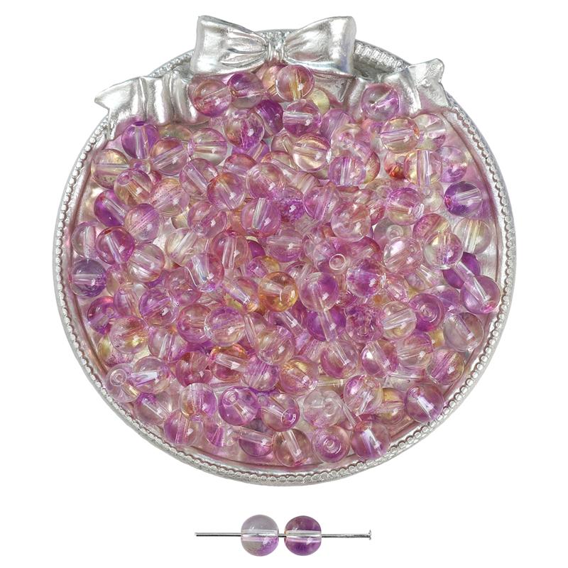 2000Pcs Crystal Glass Beads Jelly Bubble Loose Spacer Beads for DIY Necklace Bracelet Jewelry Making