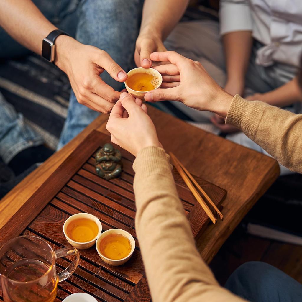 Uxcell Handmade Tea Bowl, 150ml5oz, Chinese-Japanese Ceramic Tea Bowl, Gongfu Tea Set, Dark Purple, Home Gift