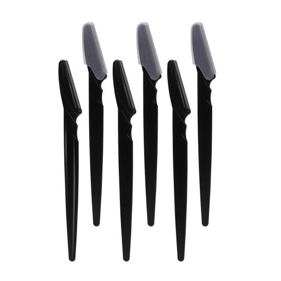 5/10Pcs Eyebrow Razor with Protective Cover Multipurpose Face Exfoliating Dermaplaning Tool Women Men Facial Eyebrow Trimmer