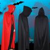 Grim Reaper Wizard Cloak: Black Magic Vampire Pirate Cape Costume