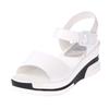 Fashion 2025 Summer Shoes Woman Platform Sandals Women Open Toe Soft Leather Casual Gladiator Wedges Women Shoes Flats