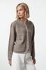 Women's Fashion Stylish Cardigan Mink Crew Neck Knitwear Cardigan
