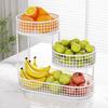 Fruit Basket for Kitchen Multi Tier Storage Storage Bin Multi Tier Fruit Bowl Wire Basket Organizer for Vegetable Snack Potato Onion