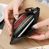 Korean Style Women's Soft Leather Clutch: Multifunctional Zipper Coin Purse & Phone Bag