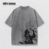 Anime Jujutsu Kaisen Washed Tshirt Graphic Hip Hop Vintage T Shirt Men Women Cotton Casual Short Sleeve Tshirt