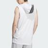 Adidas Basketball Hooded Climacool Loose Comfortable Basketball Vest Unisex Tops White JZ7472