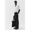 H M Regular Fit Linen Pants Black