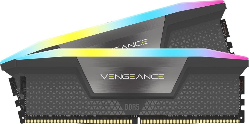 Corsair DDR5-5600MHz Desktop PC Memory VENGEANCE RGB DDR5 Series (PC5-44800) 32GB [16GB X 2] CMH32GX5M2B5600Z36K