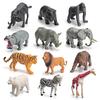 Mini Simulation Forest Animal Model Giraffe Tiger Lion Zoo Static Ornament Toy Export
