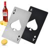 Ace of Spades Stainless Steel Credit Card Bottle Opener