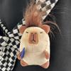 Funny Capybara Plush Doll Cartoon Kapibala Bag Keychain Small Pendant Children's Doll