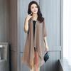 Women's Spring and Summer Cardigan Medium-length Thin Jacket Casual Lace Short-sleeved Jacket