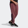 Adidas Knit Warm-Up Pants With Embroidered Logo And Cuffed Ankles Men Bottoms Burgundy HN8963