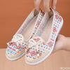 Fashion Summer Women's Cloth Shoes Anti Slip Mesh Middle Elderly Flats Soft Soled Breathable Mom Shoes Casual Comfort Lazy Flat Zapatos