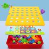 Color Matching Mosaic Pegboard Game Set Button Art Toys for Toddlers Sensory Early Learning Educational Puzzle Toy for Kids Ages 3+