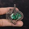 Cuprite Chrysocolla Pendant Gemstone Pendant Copper Wire Wrapped Jewelry Handmade Pendant Copper Wire Wrap Pendant Anniversary Gift For Mom
