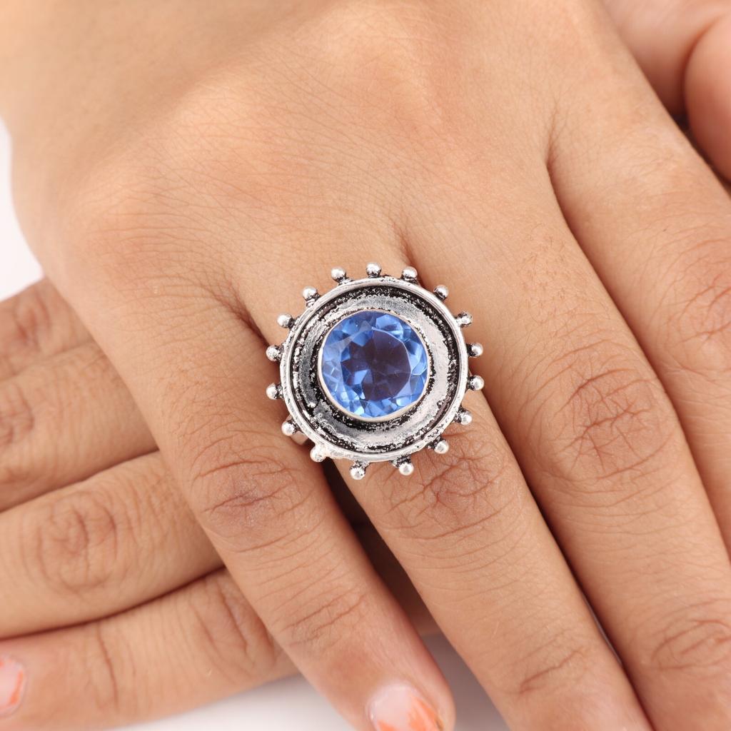 Rare Tanzanite Gemstone 925 Sterling Silver Jewelry Handmade Ring Gift For Her RR-49-9