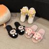 Non-slip Indoor Out Soft-soled Cotton Slippers 2025 Autumn and Winter New Cute Cartoon Slippers Women's Home Slippers