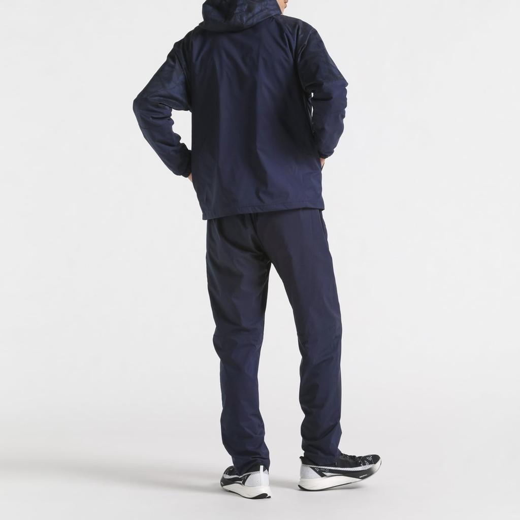 Windbreaker Descente HEATNAVI TOUGH Allover Graphic Full Zip Hoodie Training NVNV O [Move Sports]