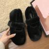 Women Warm Loafers Winter Fur Ladies Flat Non Slip Platform Woman Shoes Short Plush Casual Comfort Solid New Casual Footwear