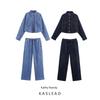 Kaslead New Women Clothes Western Style Fashion Denim Short Shirt Jeans 1934231 1934232