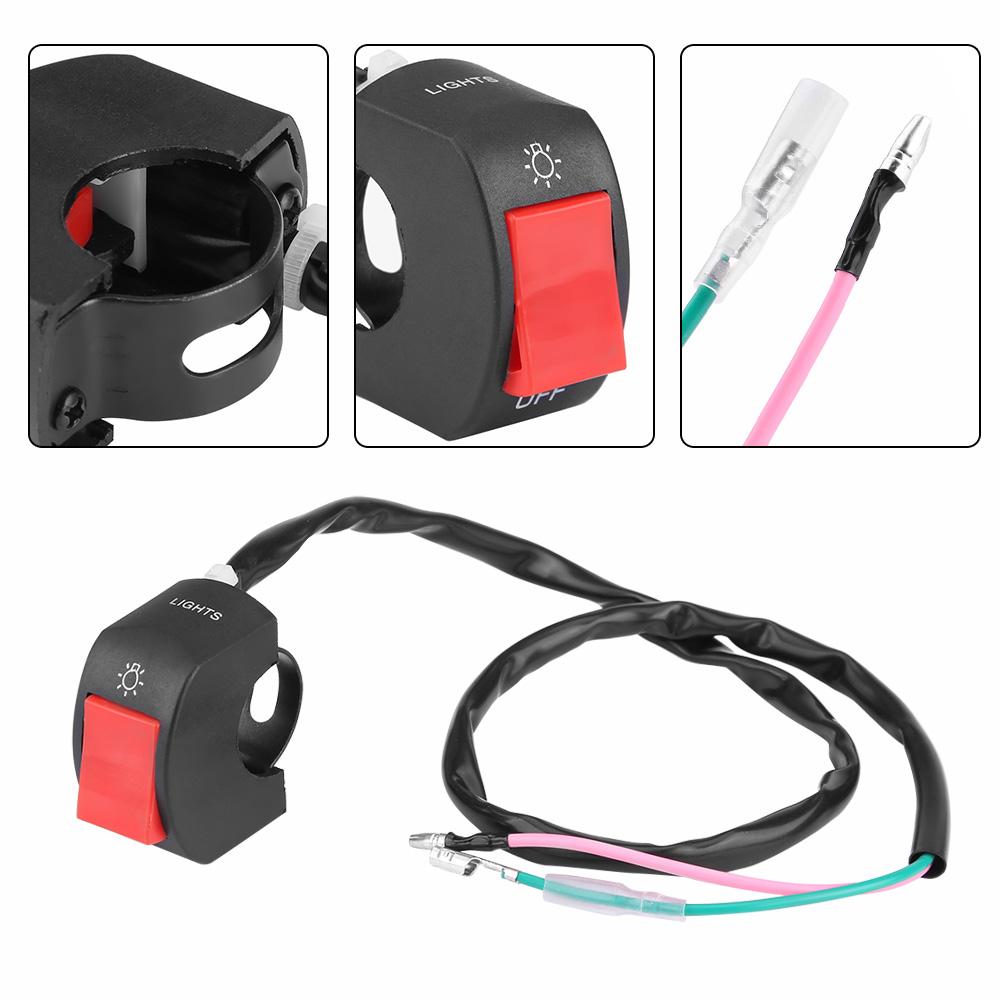 22mm 7 8 Universal Motorcycle Handlebar Switch Headlight Fog Light Switch W ON OFF Button
