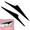 2pcs Car Headlight Eyelid Eyebrow Cover Trim Piano Black Stickers For Mazda 3 Axela 2014 2015 2016 Car Accessories