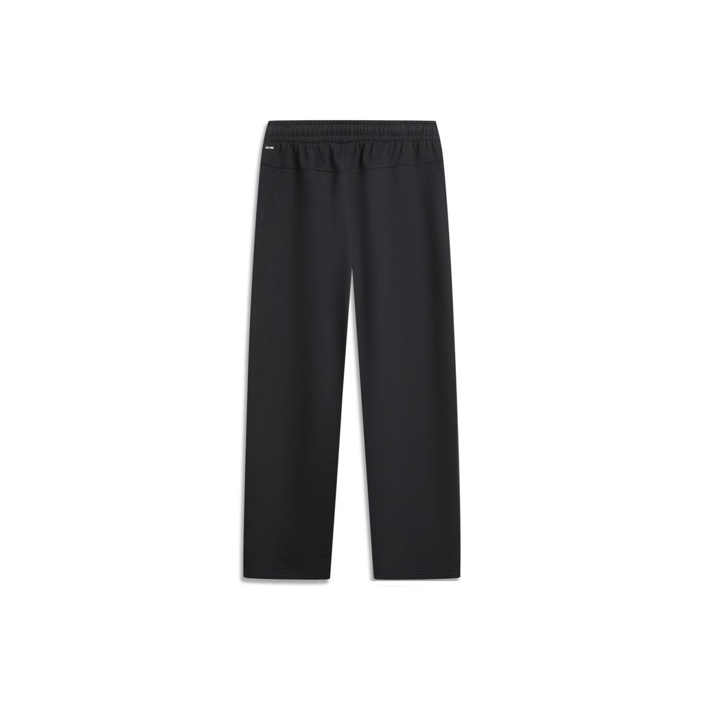 Li Ning Bad5 Loose Logo Letter Stitching Straight Leg Knitted Sports Pants Men Pants AKLV781-4